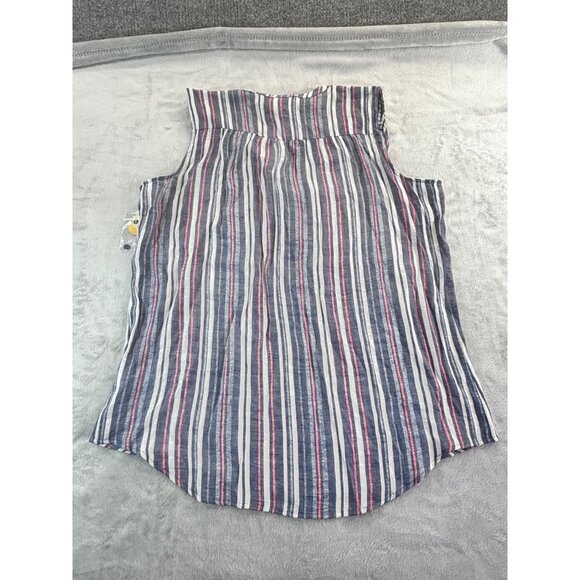 St. John's Bay Blouse Women's XL Sleeveless Striped Top NWT - Picture 7 of 10